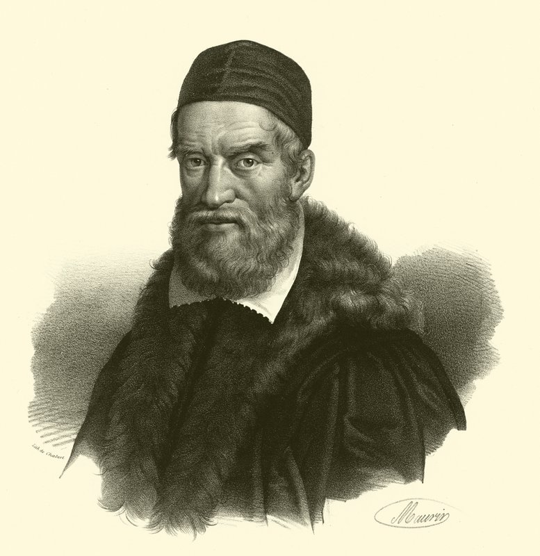 Jacopo Bassano, portræt (gravering) af French School