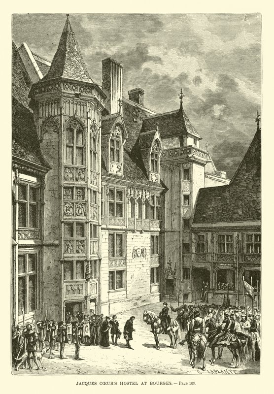 Jacques Coeurs Hostel ved Bourges af French School