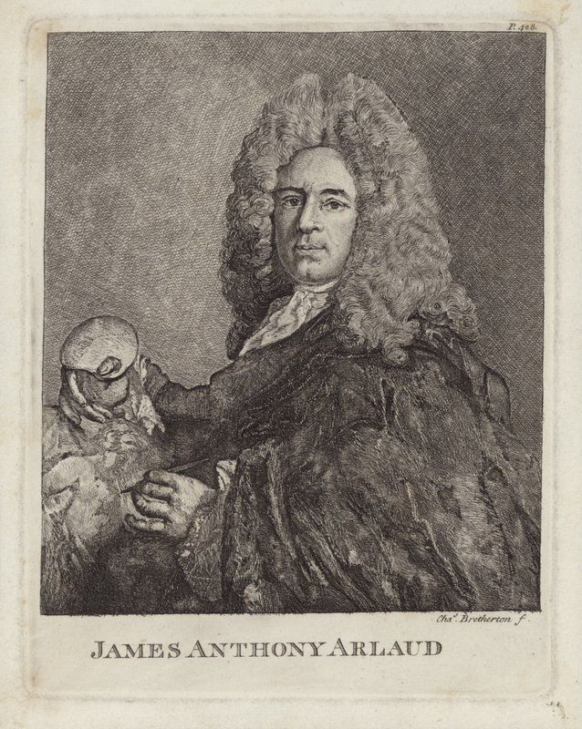 James Anthony Arlaud, schweizisk kunstner fra Genève. Graveret af Charles Bretherton af French School