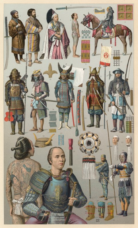 Japan kostume af French School