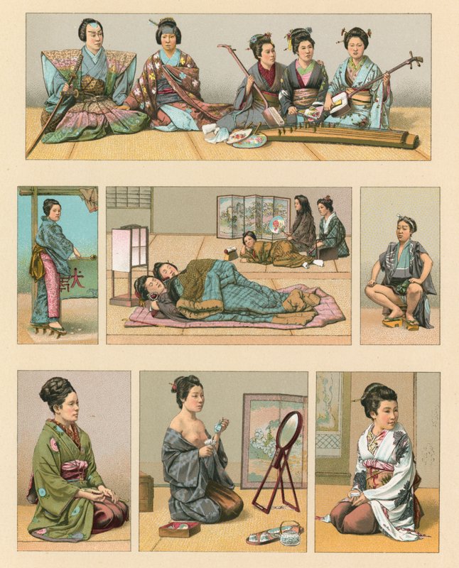 Japan kostume af French School