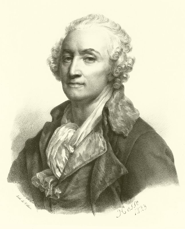 Jean-Baptiste Greuze, portræt (gravering) af French School