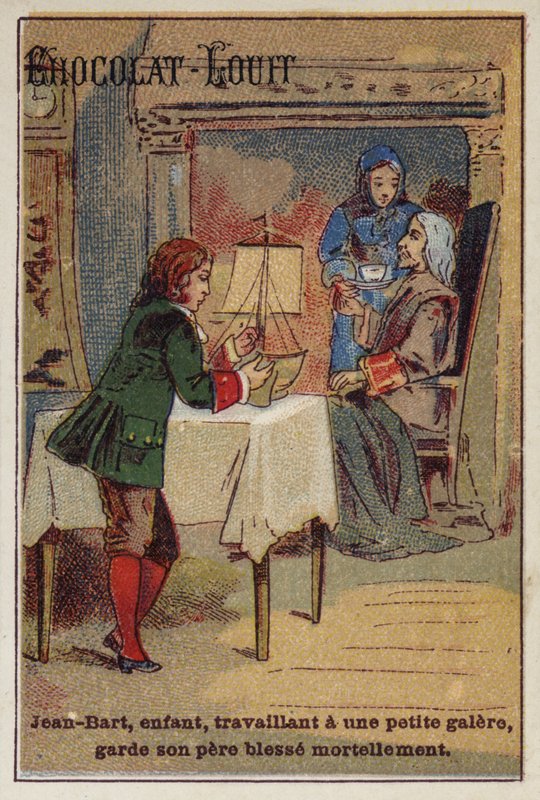 Jean Bart, fransk flådekommandant og kaper fra det 17. århundrede, som barn af French School