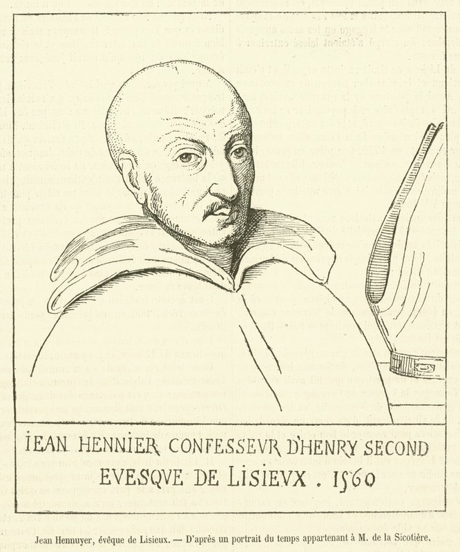 Jean Hénuier, biskop af Lisieux (stik) af French School
