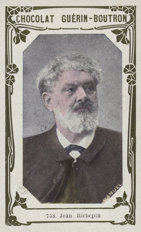 Jean Richepin (farvet foto) af French School