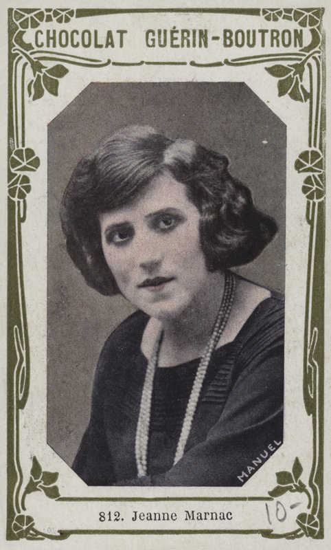 Jeanne Marnac (farvet foto) af French School