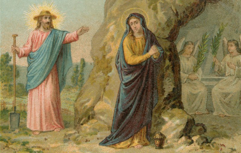 Jesus Kristus viser sig som gartner efter sin opstandelse af French School