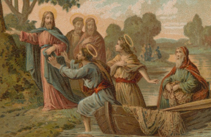 Jesus Kristus hverver sine Fishers Of Men af French School