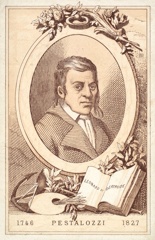 Johann Heinrich Pestalozzi, schweizisk filosof og pædagogisk reformator (chromolitho) af French School