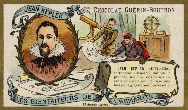 Johannes Kepler, tysk astronom (chromolitho) af French School