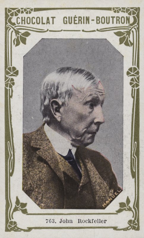 John Rockefeller (farvet foto) af French School