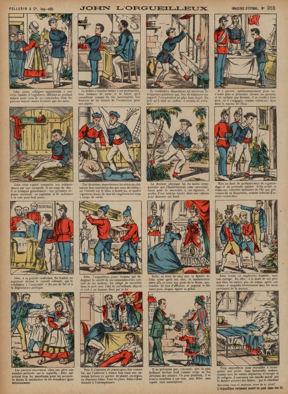 Johannes den Stolte (farvet gravering) af French School