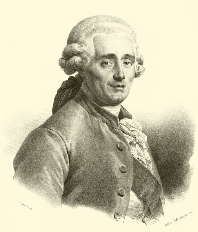 Joseph-Marie Vien, portræt (gravering) af French School