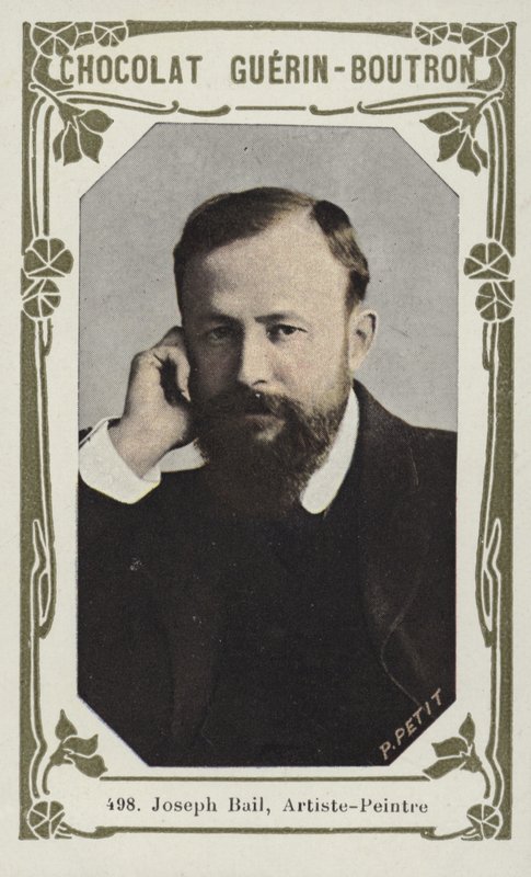 Joseph Bail, maler (farvet foto) af French School
