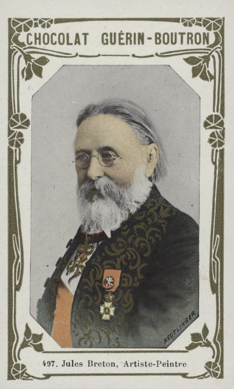 Jules Breton, maler (farvet foto) af French School