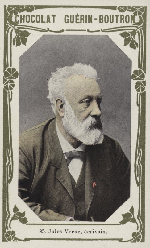 Jules Verne, ecrivain (farvet foto) af French School