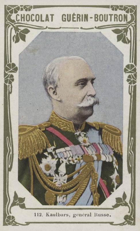 Kaulbars, general Russe (farvet foto) af French School