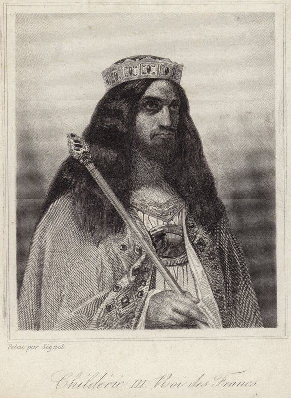 Kong Childeric III af frankerne af French School