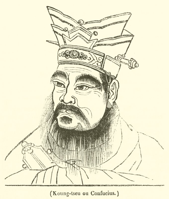 Kung-tzu eller Confucius (gravering) af French School