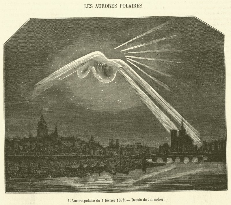The Aurora af 4. februar 1872 (gravering) af French School