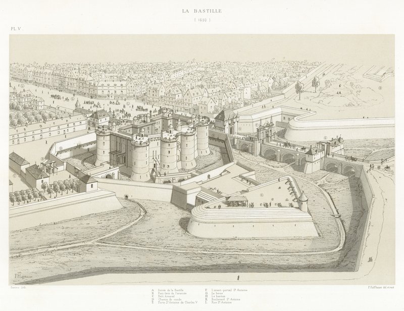 Bastillen, 1650 af French School