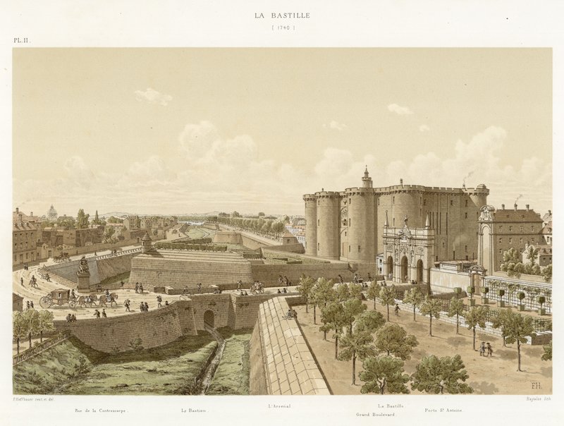 Bastillen, 1740 af French School