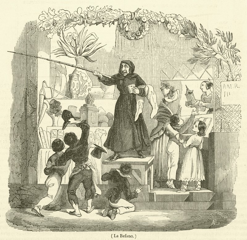 La Befana (gravering) af French School