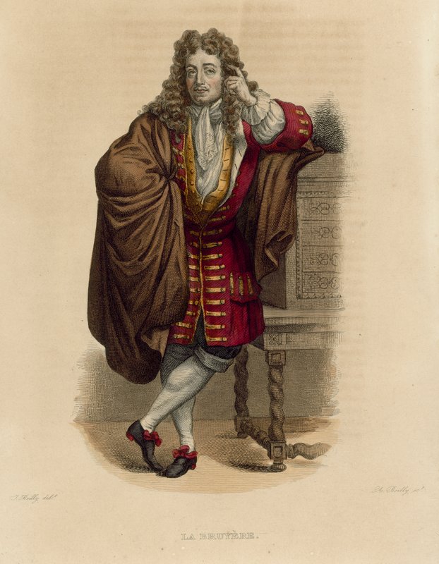 La Bruyere (farvet gravering) af French School
