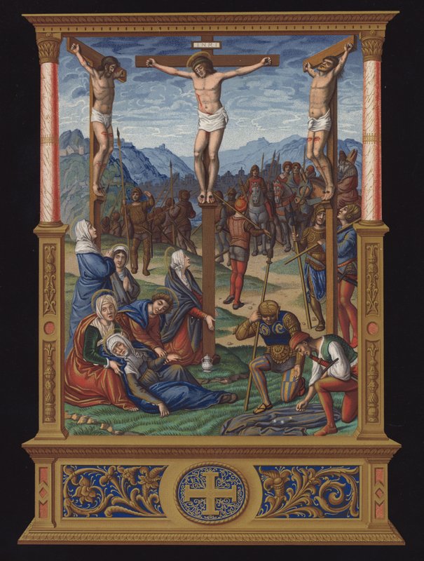 La Calvaire, French manuscript of the end of the XVth century af French School