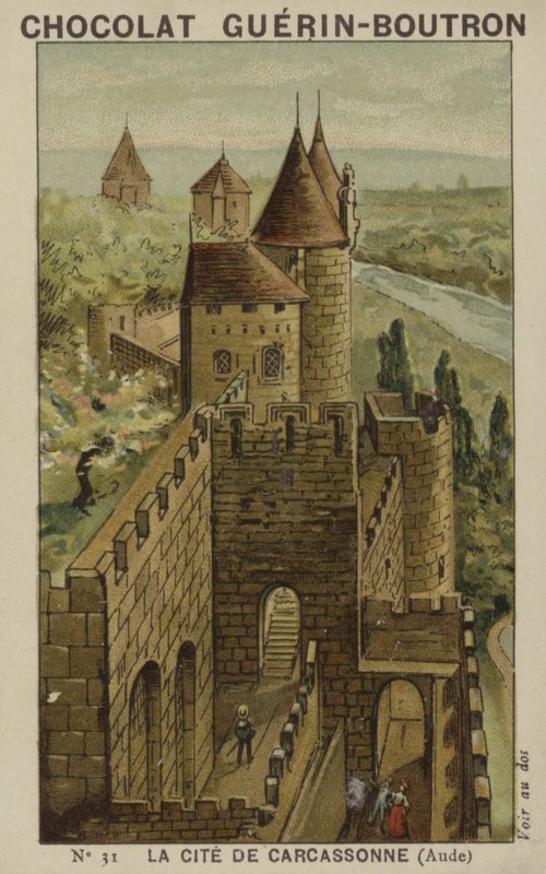 Byen Carcassonne, Aude af French School