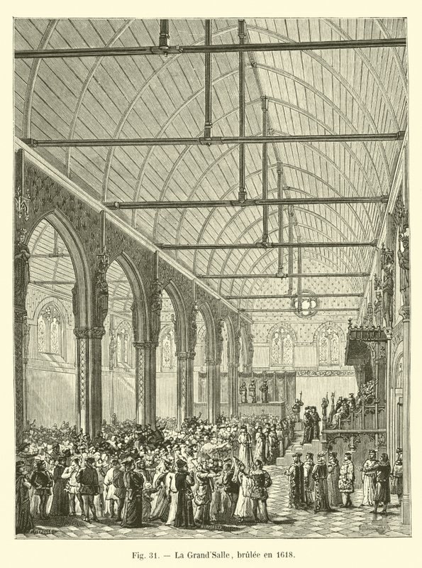 GrandSalle, brændt ned i 1618 af French School