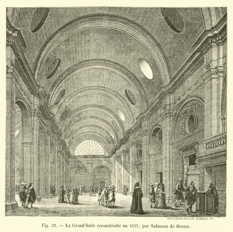 GrandSalle genopbygget i 1622 af Salomon de Brosse af French School
