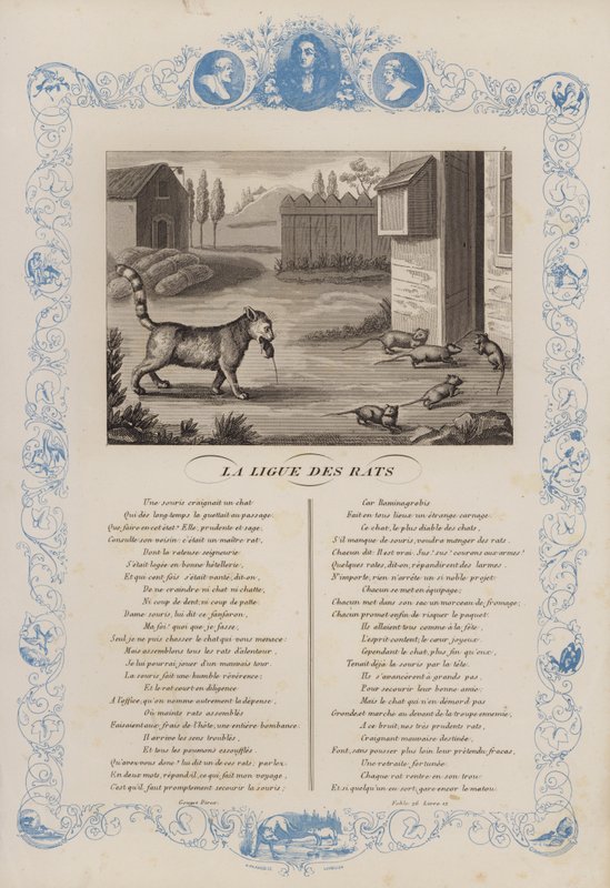 The League of Rats (farve litho) af French School
