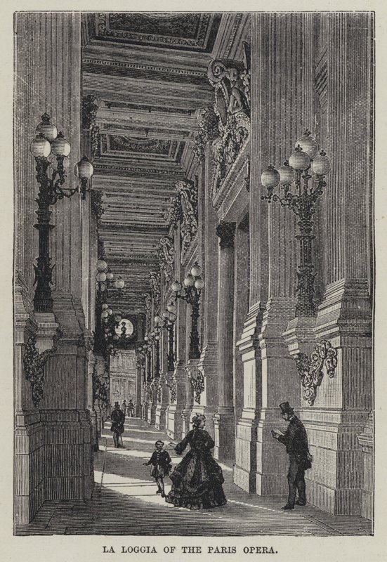 La Loggia i Paris Opera (gravering) af French School