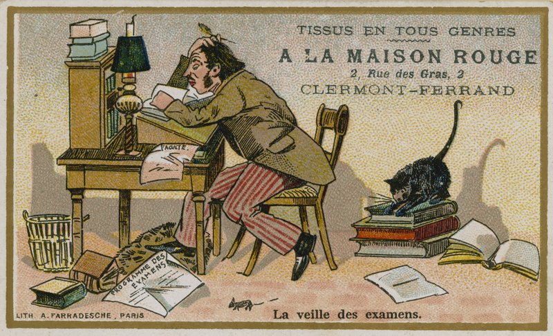La Maison Rouge handelskort, tærsklen til eksamen af French School