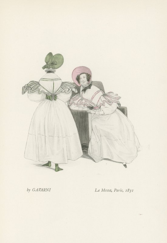 Mode, Paris, 1831 af French School