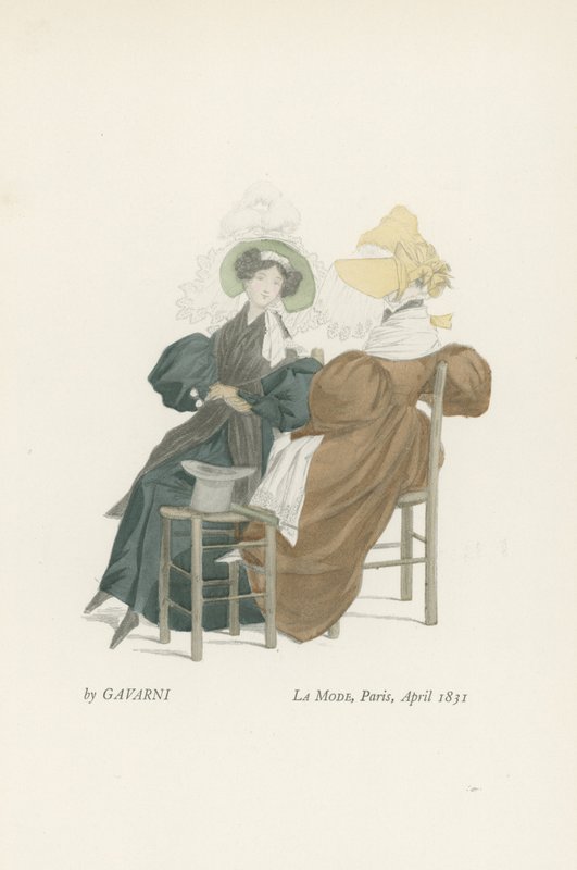 Mode, Paris, april 1831 af French School