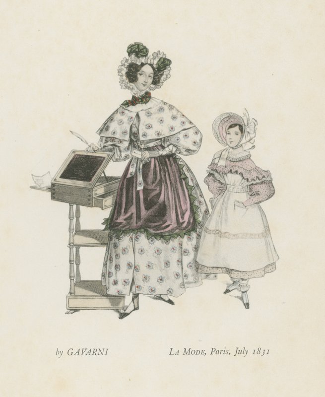 Mode, Paris, juli 1831 af French School