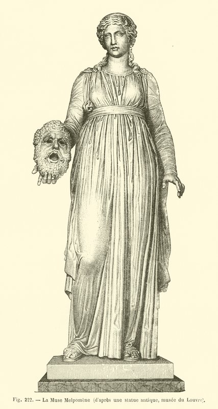 La Muse Melpomene (gravering) af French School