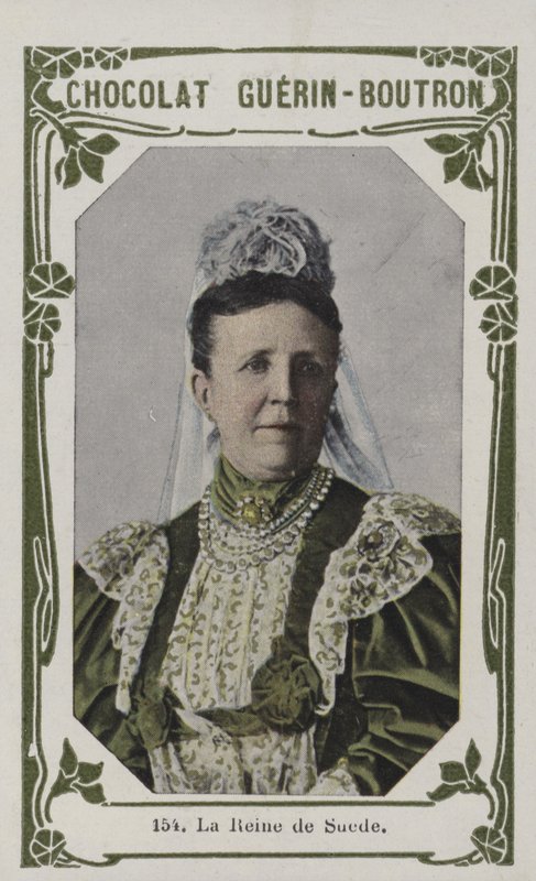 La Reine de Suede (farvet foto) af French School