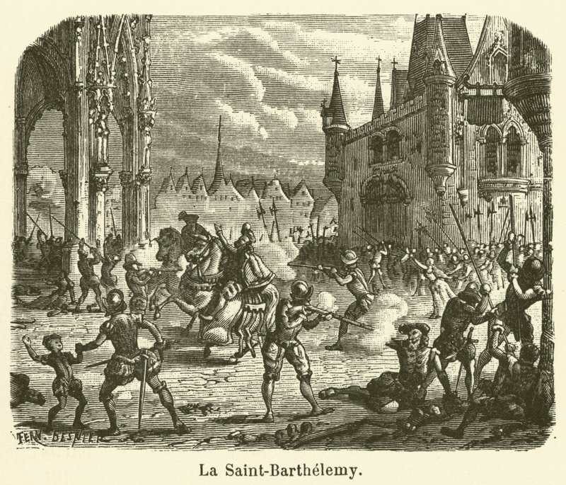 La Saint-Barthélemy (gravering) af French School