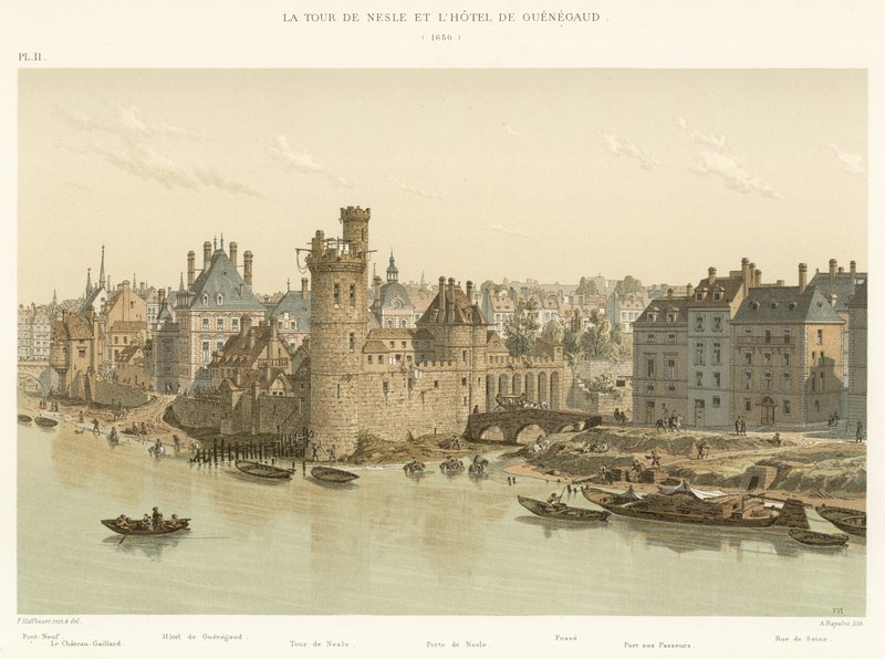 Tour de Nesle og Hotel de Guenegaud, 1650 af French School