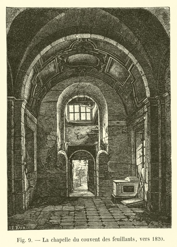 Kapellet i Feuillants-klosteret, omkring 1820 af French School