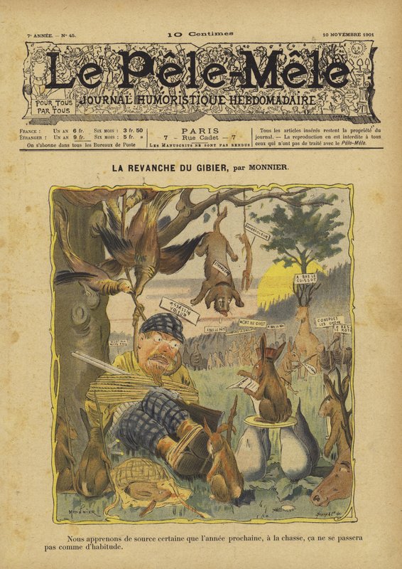 Spillets hævn. Illustration til Le Pele-Mele af French School