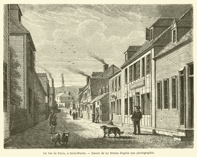 Gaden i Paris, i Saint-Pierre (gravering) af French School