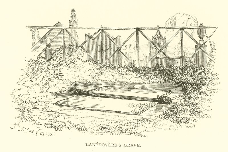 Labedoyeres grav (gravering) af French School