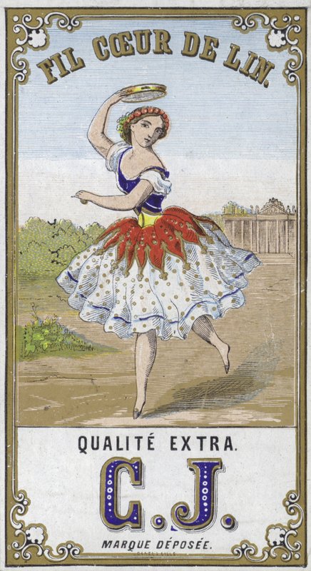 Etiket til Fil Coeur de Lin af French School