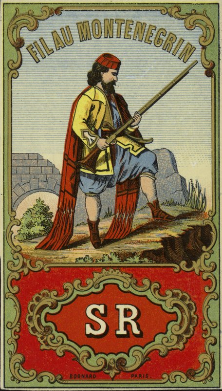 Etiket til montenegrinsk tråd af French School