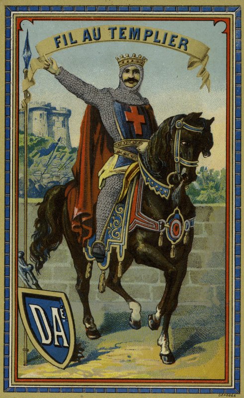 Etiket til Templar-tråd af French School