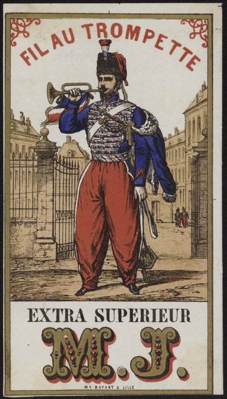 Etiket til trompetistens tråd af French School